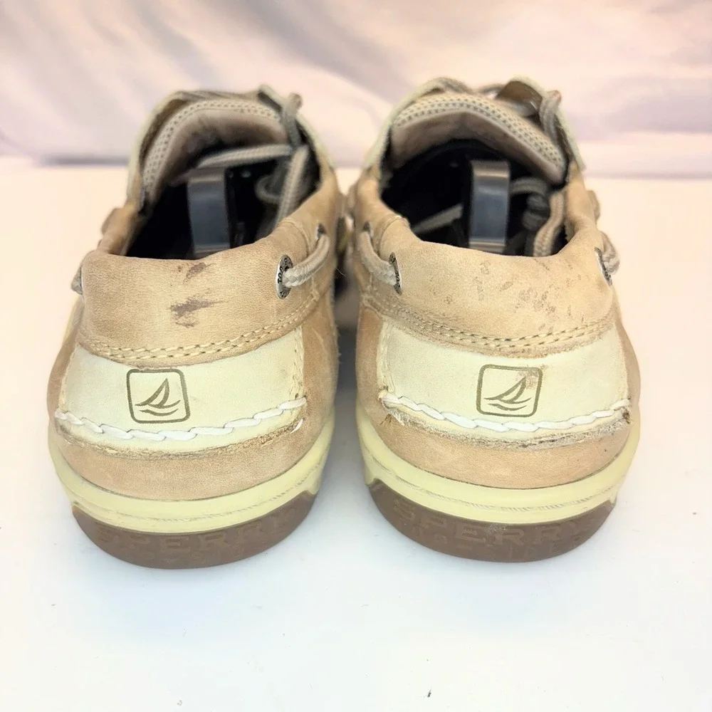 Sperry Top‎ Sider Billfish Boat Shoes Men's Brown Leather 3 Eye Deck Size 8.5 M